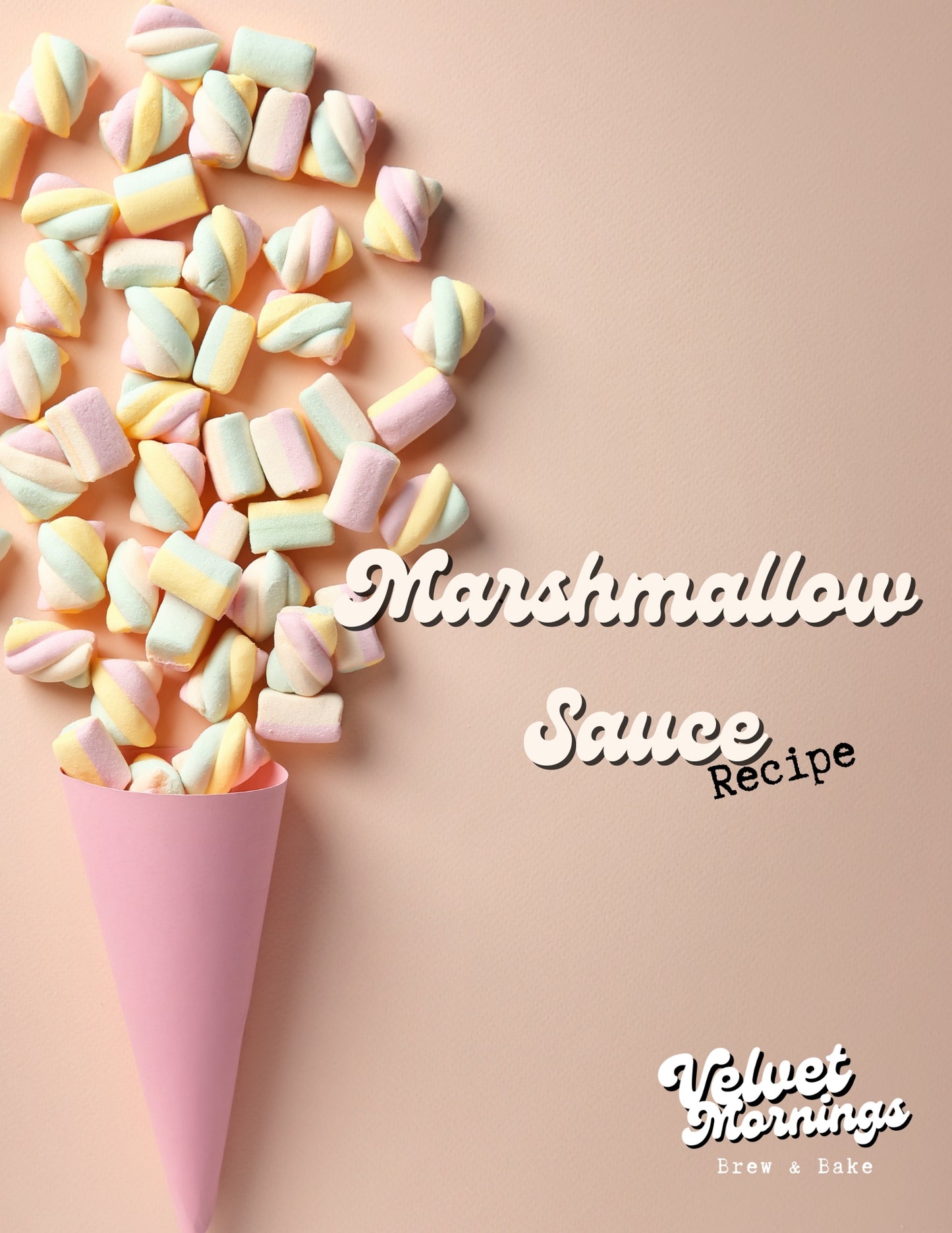 Marshmallow Sauce Recipe | Digital Download | Coffee & Dessert Topping