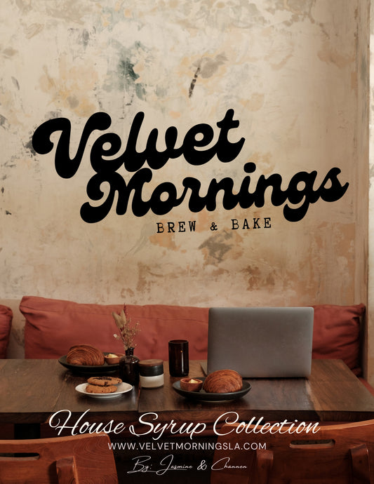 Velvet Mornings Syrup Recipe Book | Digital PDF Instant Download | Coffee & Tea Flavored Syrups Collection
