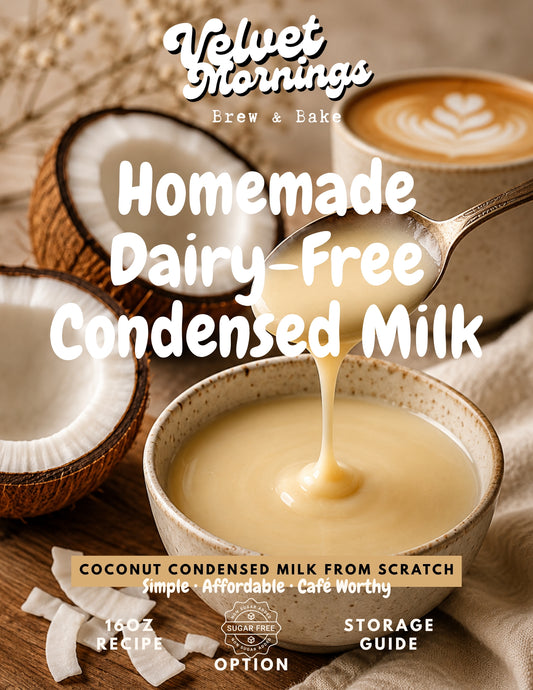Homemade Dairy-Free Condensed Milk Guide (PDF Download) | Coconut Condensed Milk Recipe + Sugar-Free Option