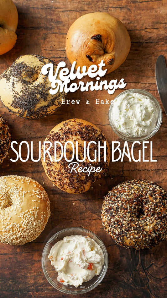Sourdough Bagel Recipe (Small Batch) | 4 Chewy Bagels Using All-Purpose Flour | Digital PDF